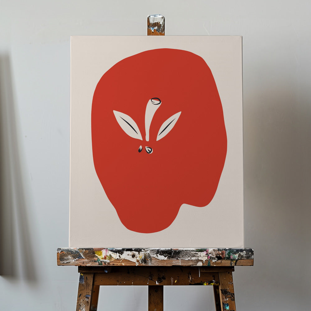 Großer roter Apfel | Leinwand