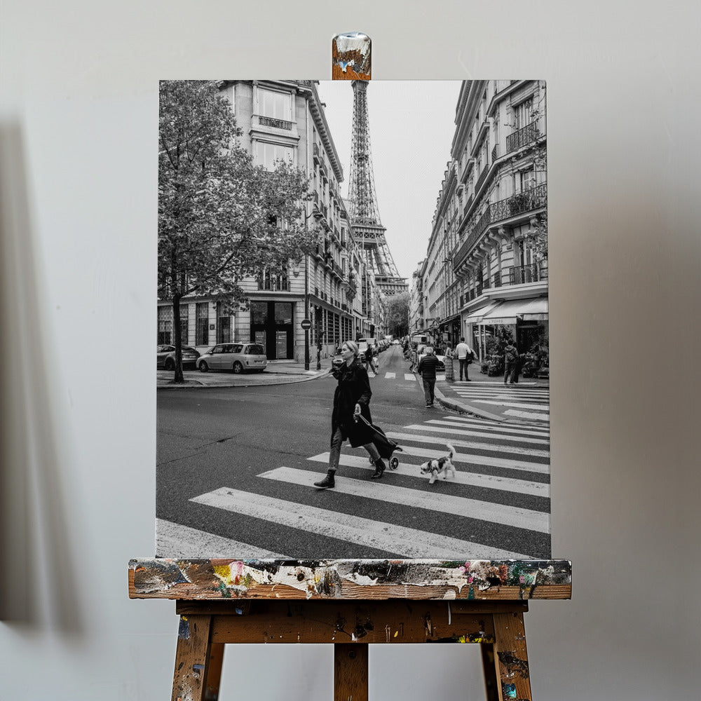 Walking the dog | Canvas
