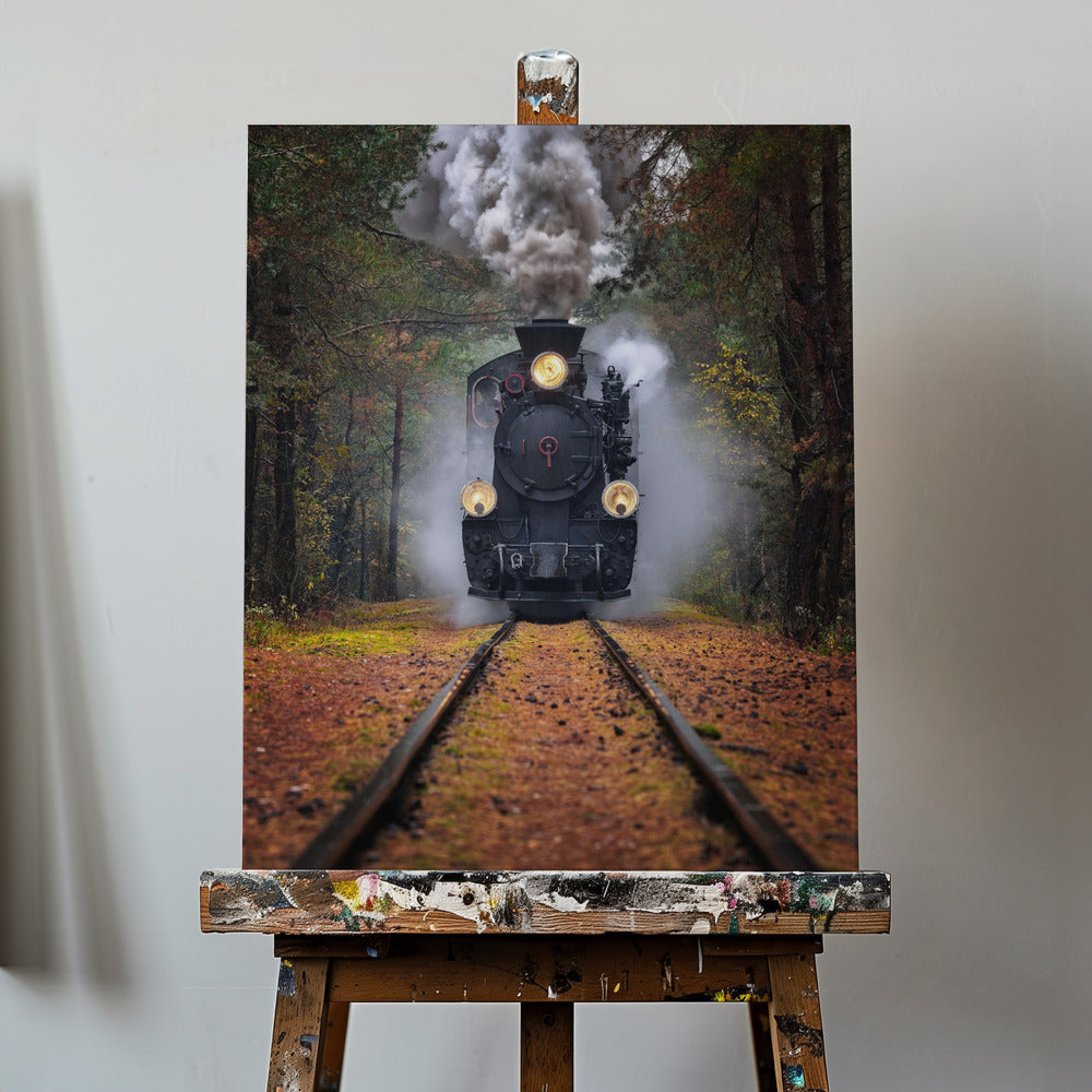 Przez jesienny las | Wydruki na łótnie