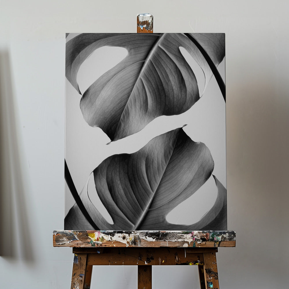 Monstera Monochrome | Canvas
