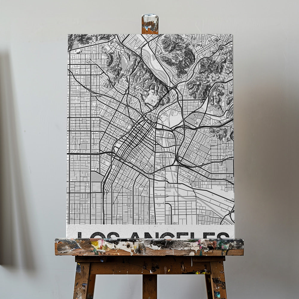 Los Angelesin valkoinen | Canvastaulut