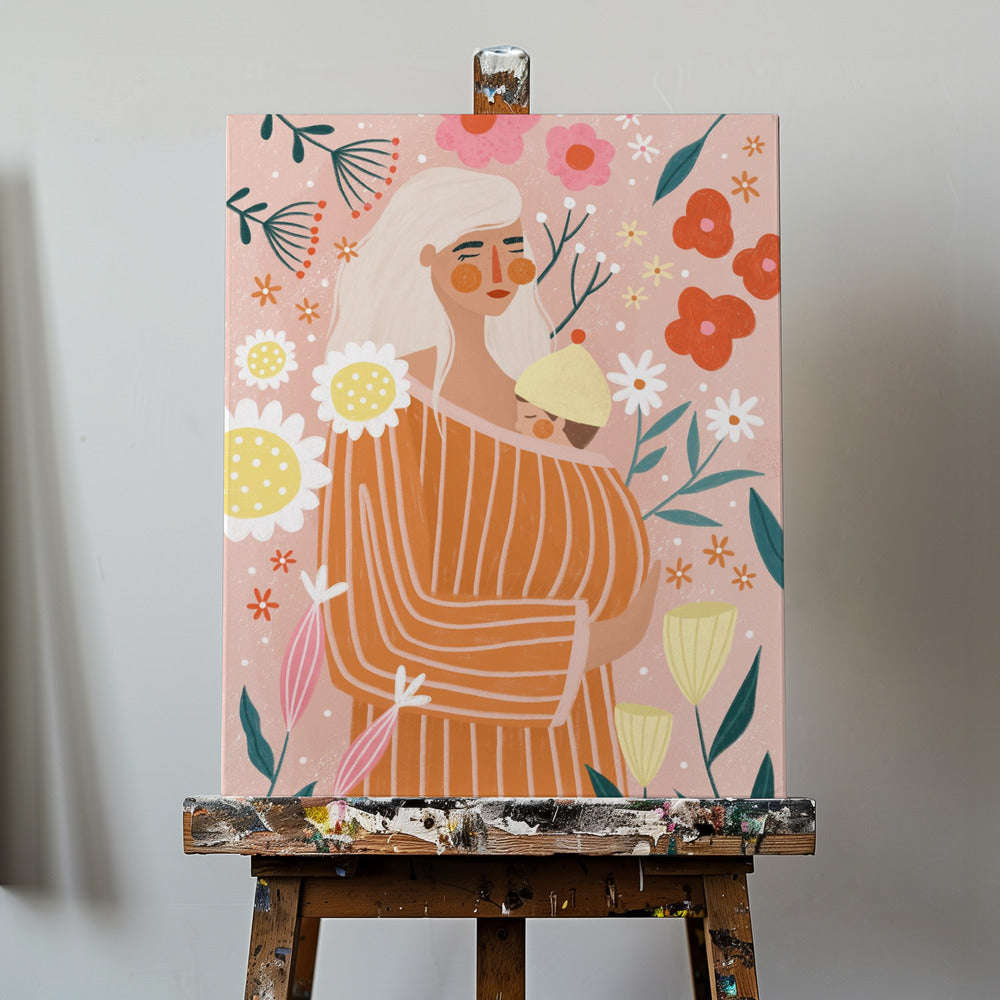 Kukkien syleily | Canvastaulut