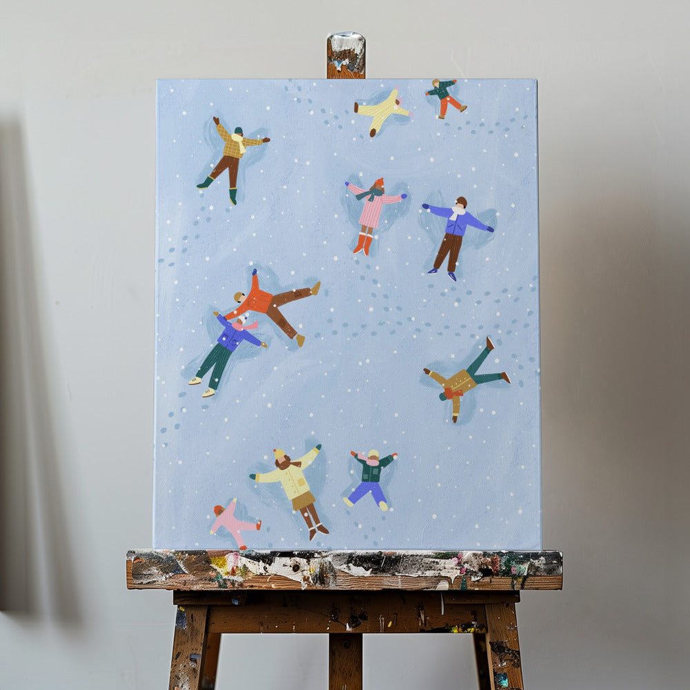 Delizia degli angeli innevati | Stampe su Tela