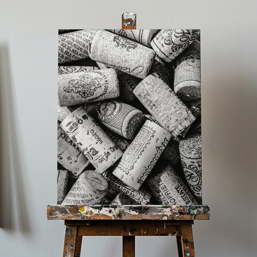 Viini 001 Bw | Canvastaulut