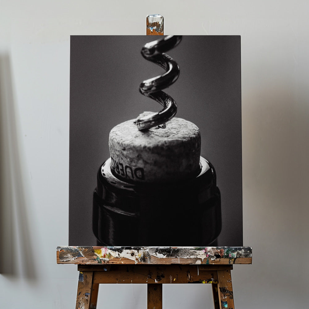 Wine 002 B&w | Canvas