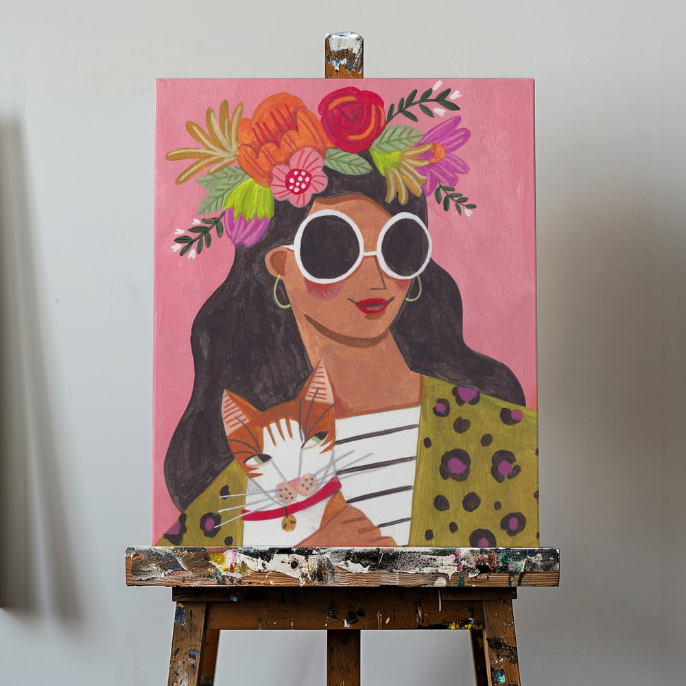 Katzendame | Leinwand-Bilder