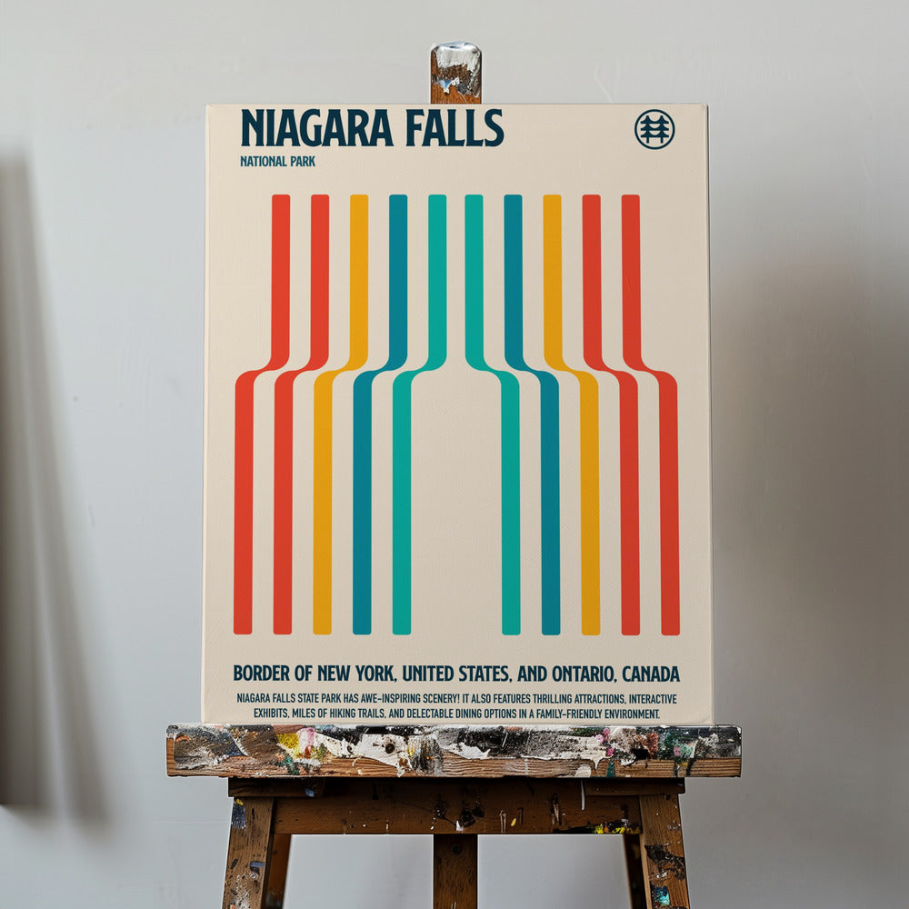 Niagara Falls National Park Travel Poster | Canvas