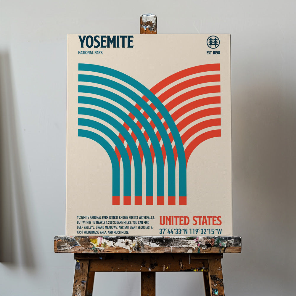 Podróż do Parku Narodowego Yosemite Plakaty - Wydruki Artystyczne | Wydruki na łótnie