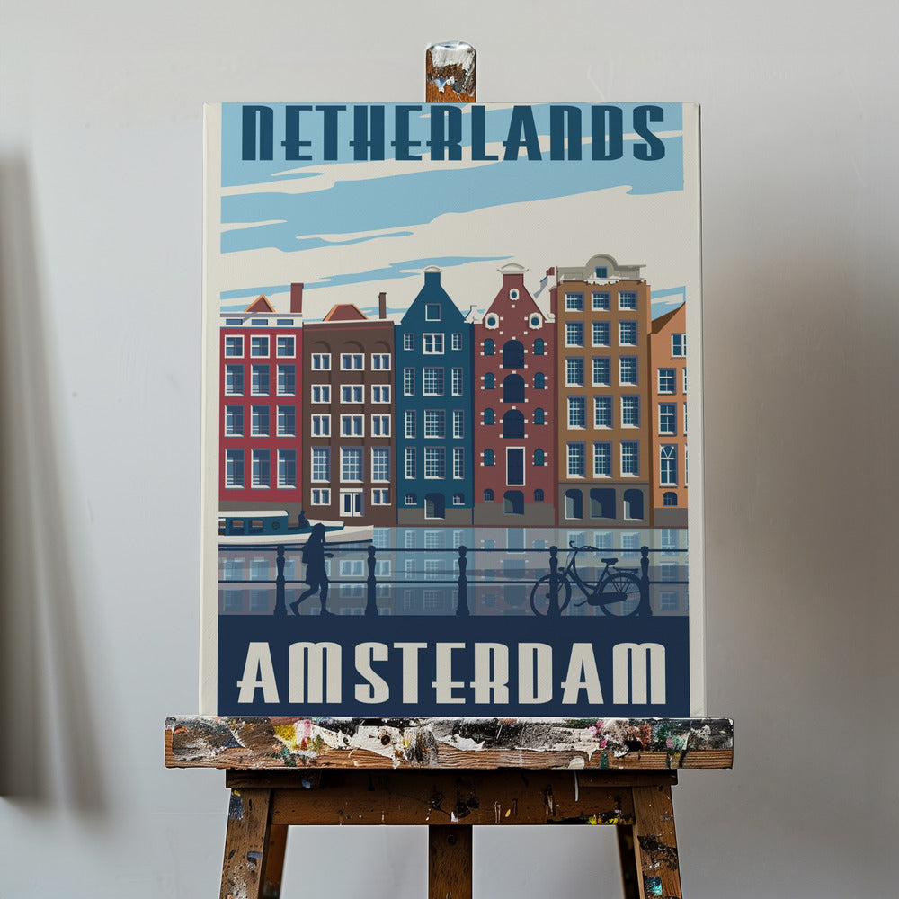 Amsterdam Travel Print | Canvas