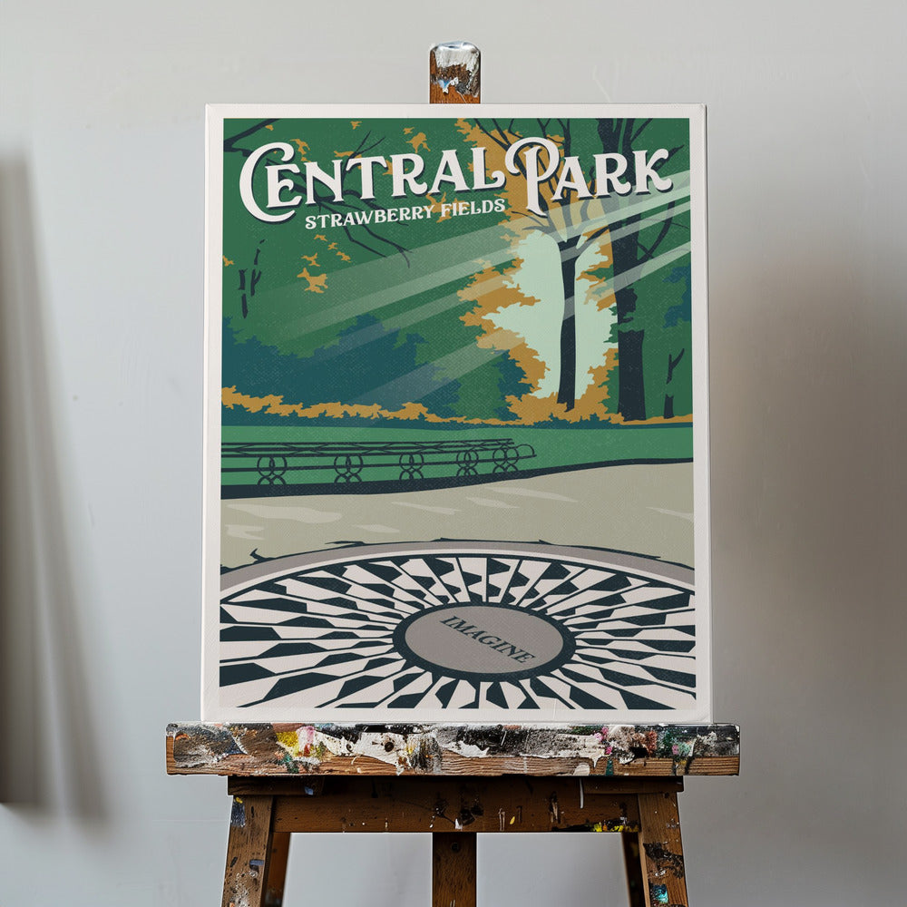Central Park Nowy Jork Podróż Wydruk | Wydruki na łótnie