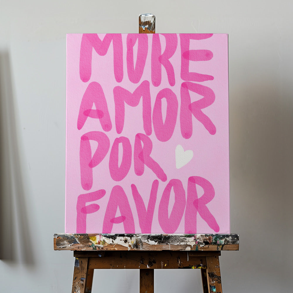Más amor por favor | Impresiones en Lienzo