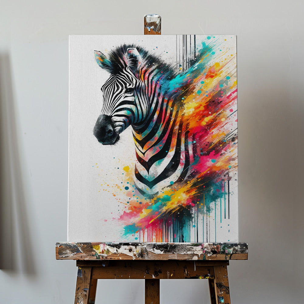 Colorful Zebra | Canvas