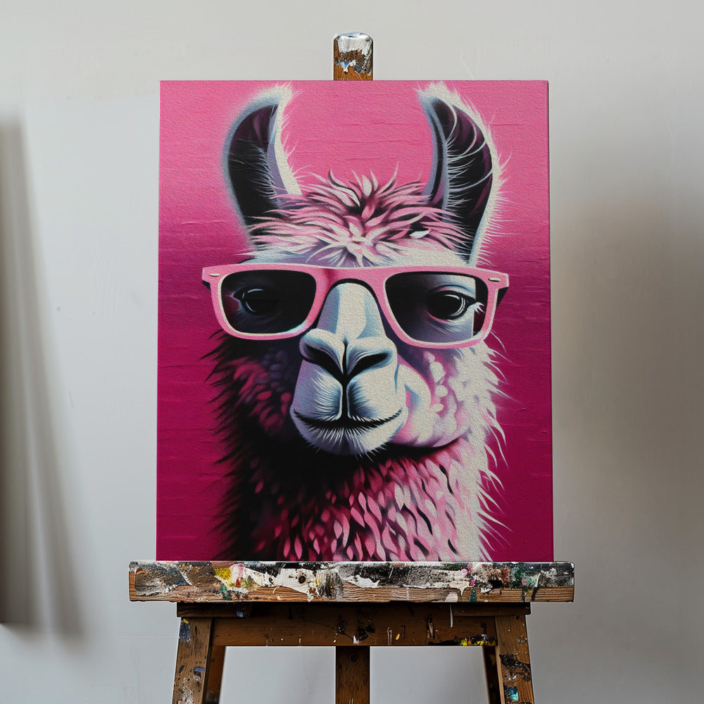 Pink Lama | Canvas