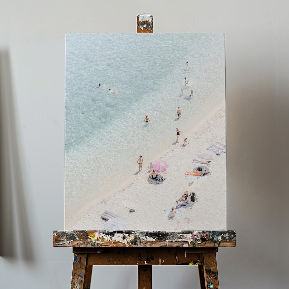 Luftaufnahme des Strandes 2 | Leinwand