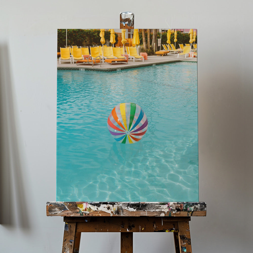Dzień na basenie w Palm Springs | Wydruki na łótnie