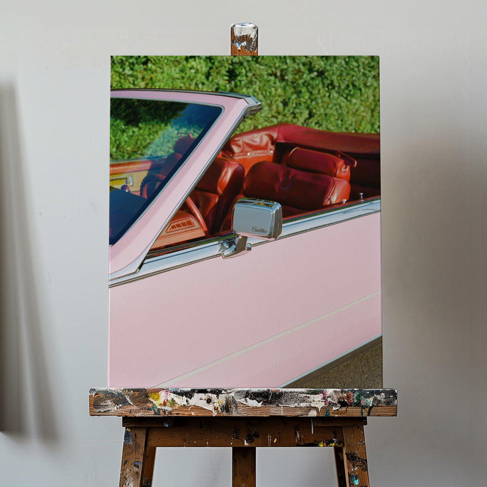 Różowy Cadillac | Wydruki na łótnie