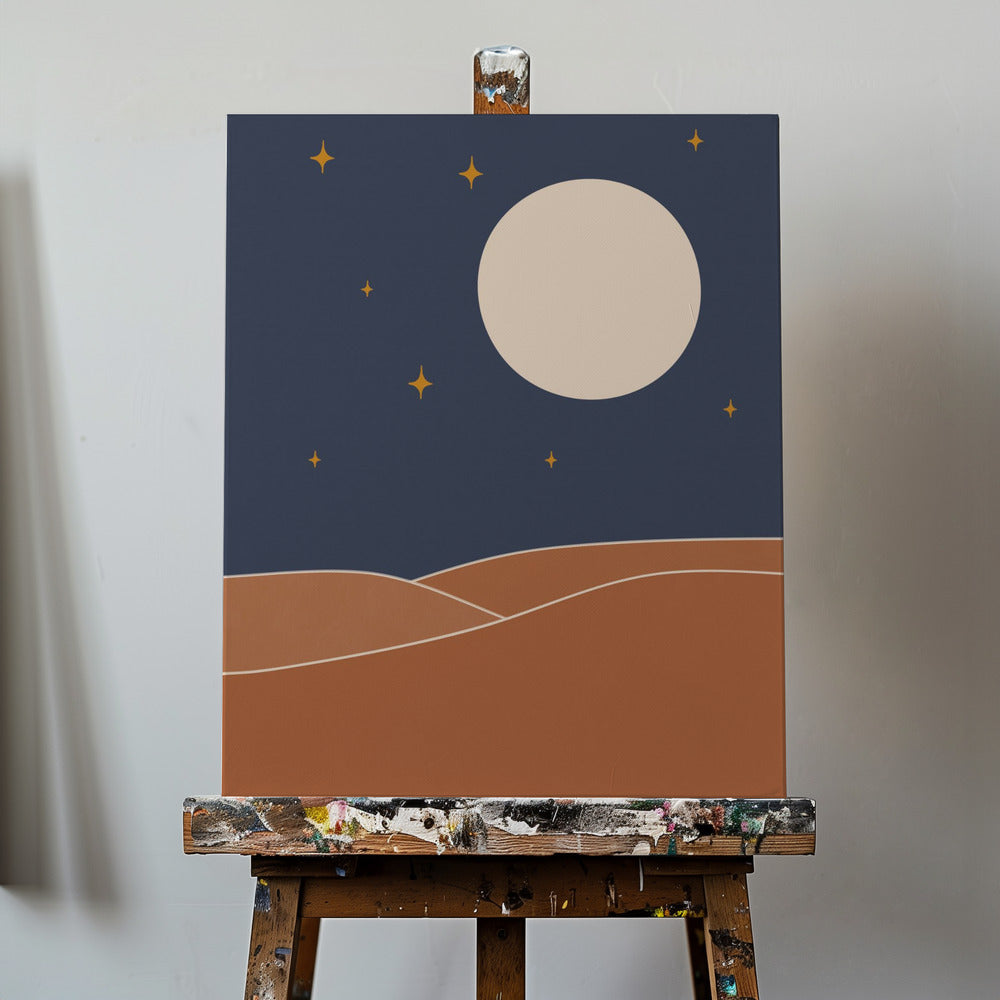 Gwiaździsta Gwiaździsta Noc | Wydruki na łótnie