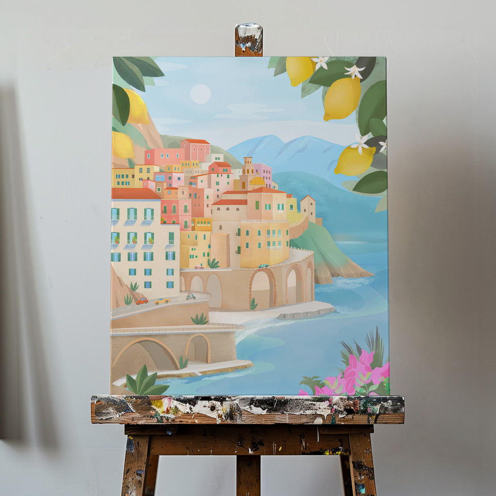 Amalfikysten, Italien | Lærredsbilleder