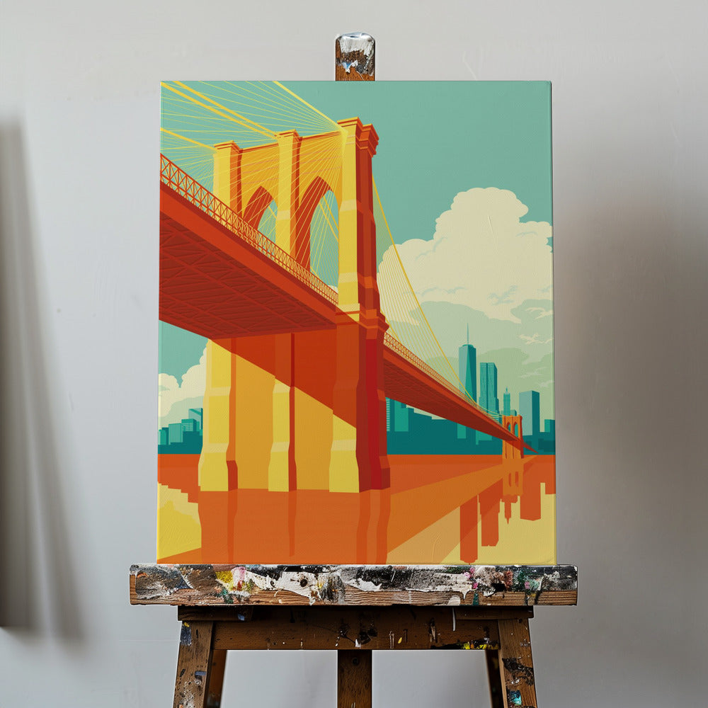 Most Brookliński w Nowym Jorku | Wydruki na łótnie