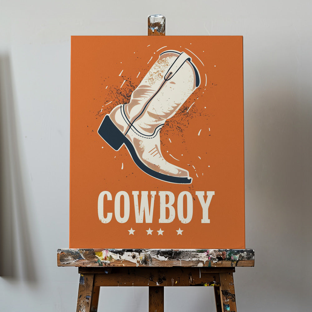Cowboy-saappaat Vintage | Canvastaulut