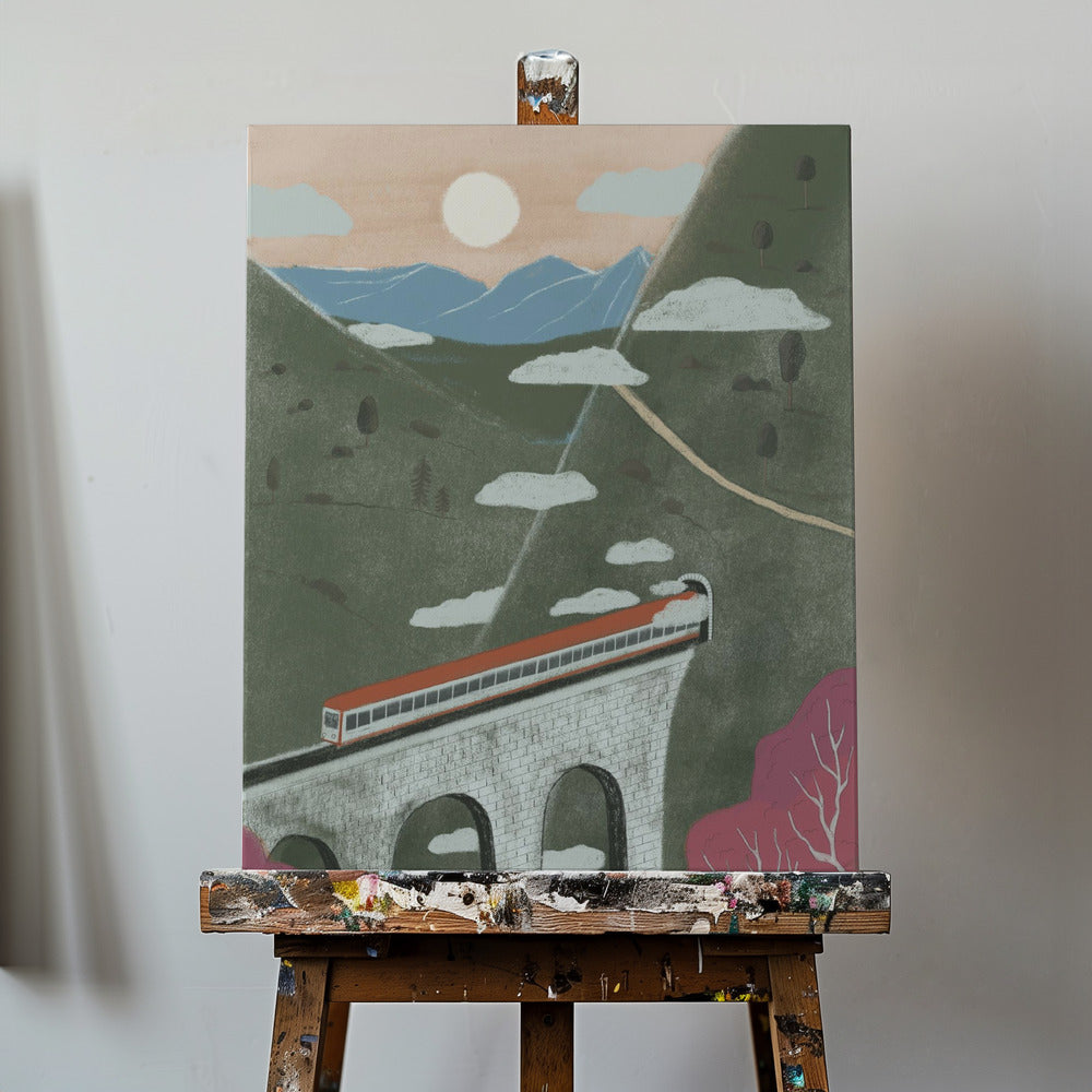Pociąg | Wydruki na łótnie