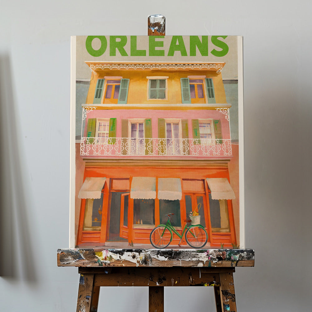 New Orleans Louisiana Vintage Travel Poster | Canvas
