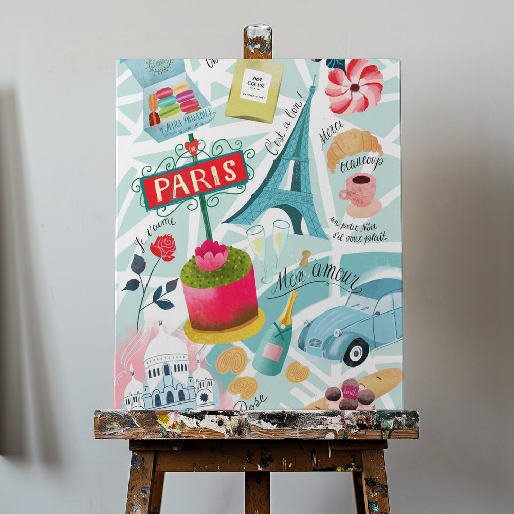 Paris Sugar Sacré Coeur | Leinwand-Bilder