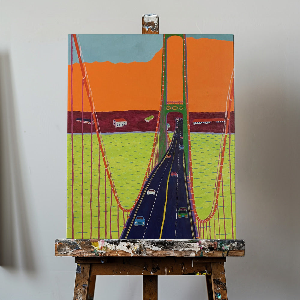 Mackinac-broen | Lærredsbilleder