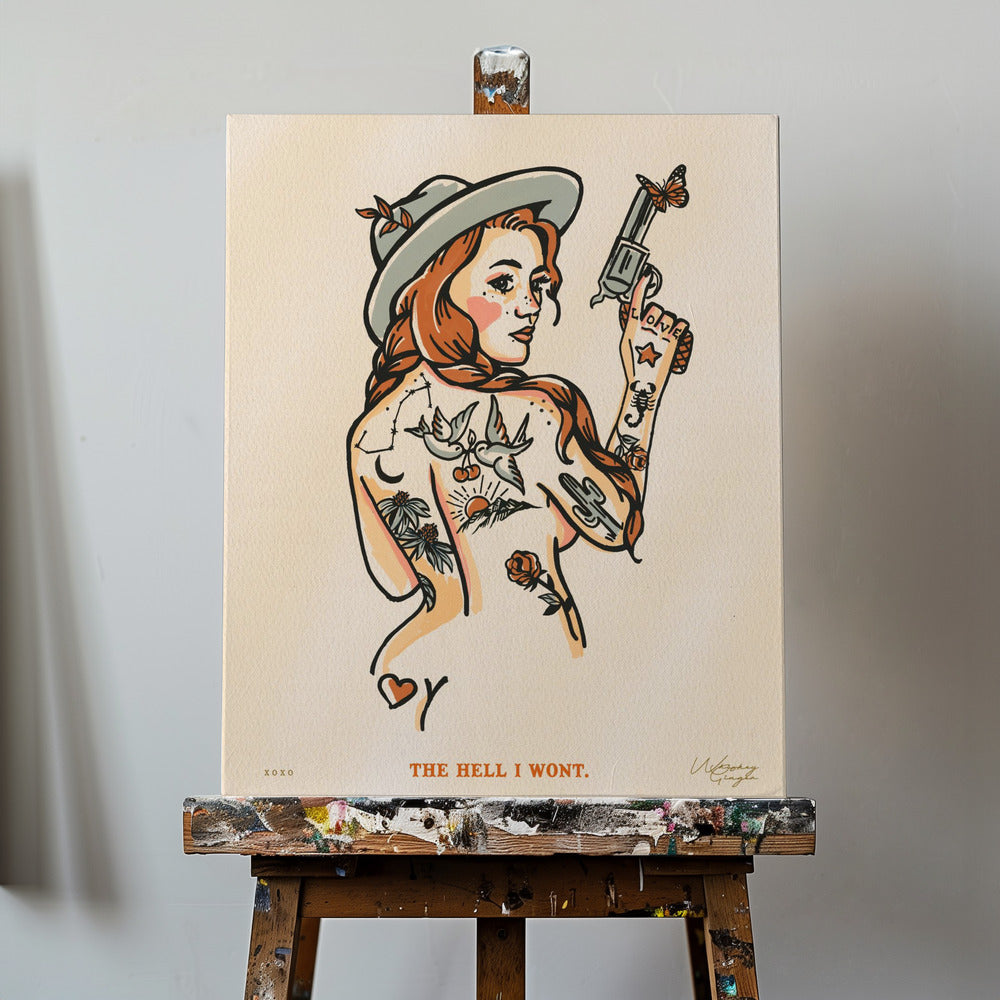 Zum Teufel, ich werde nicht drucken 16x20 | Leinwand-Bilder