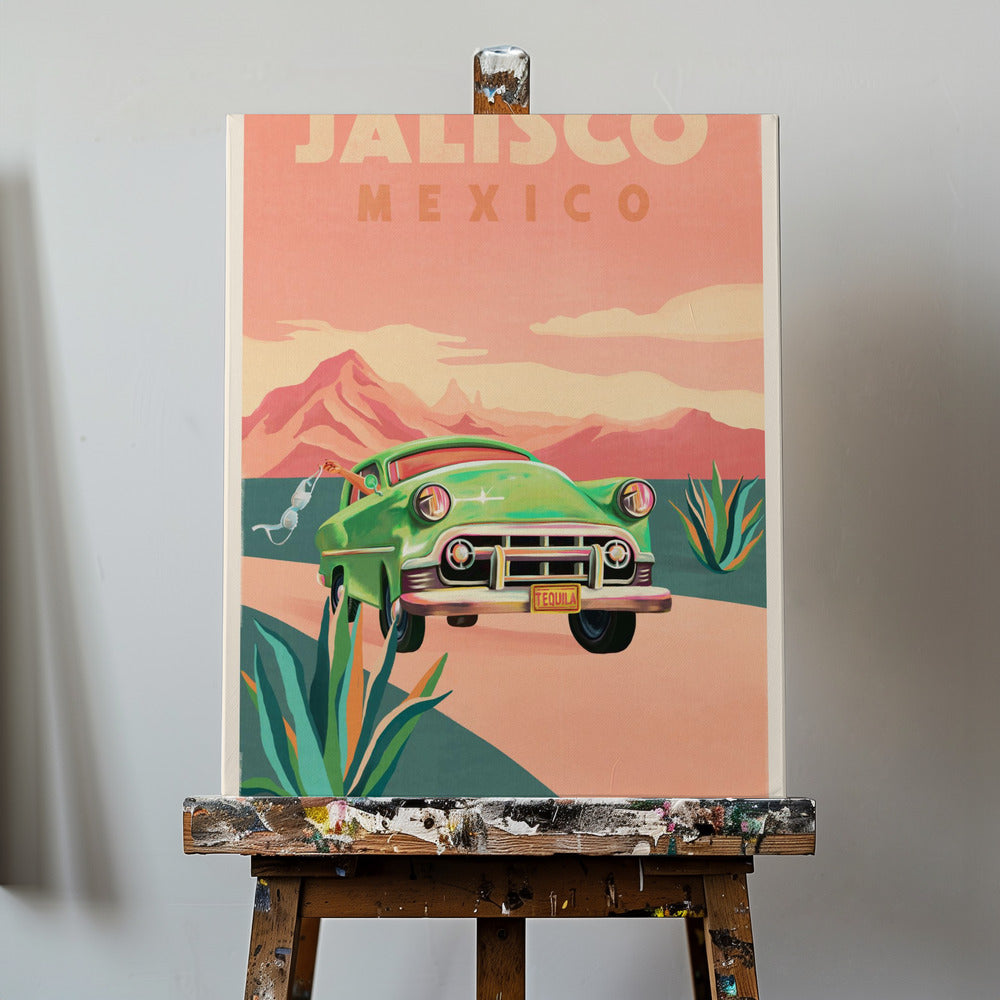 Jalisco Mexico Vintage Travel Poster | Canvas
