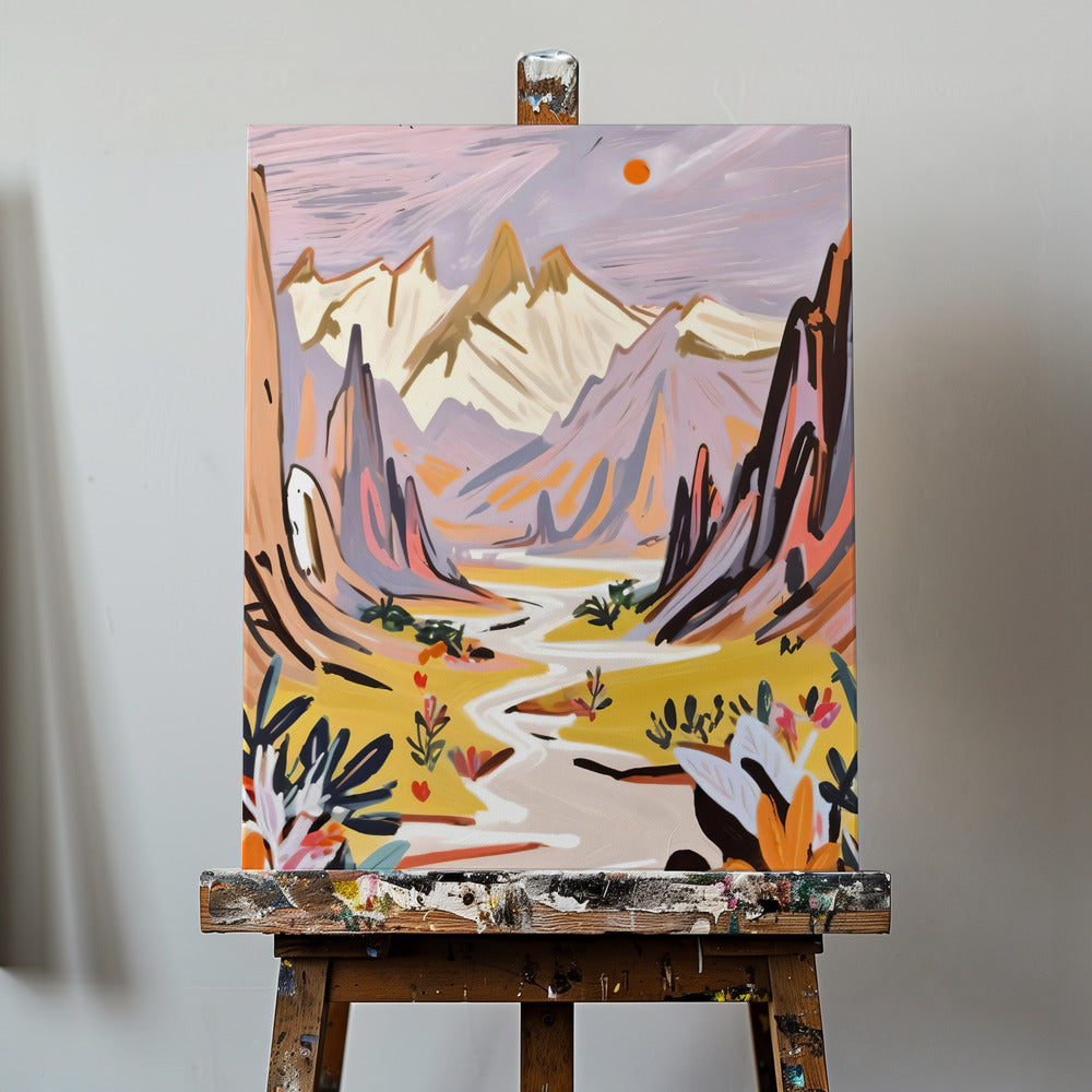 Lavender Mountains | Canvas