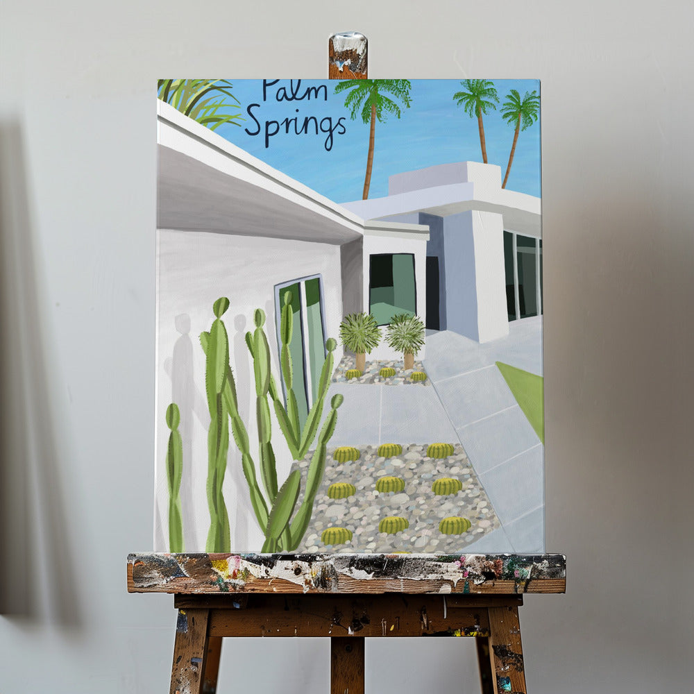 Palm Springs Modern Architecture by Artist Carla Daly | Canvas