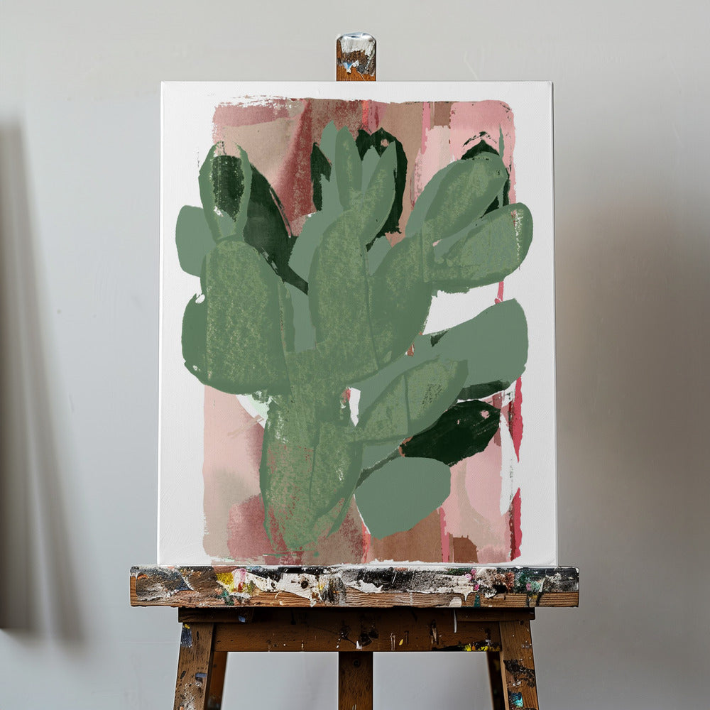 Cactus Green Pink 3 | Canvas