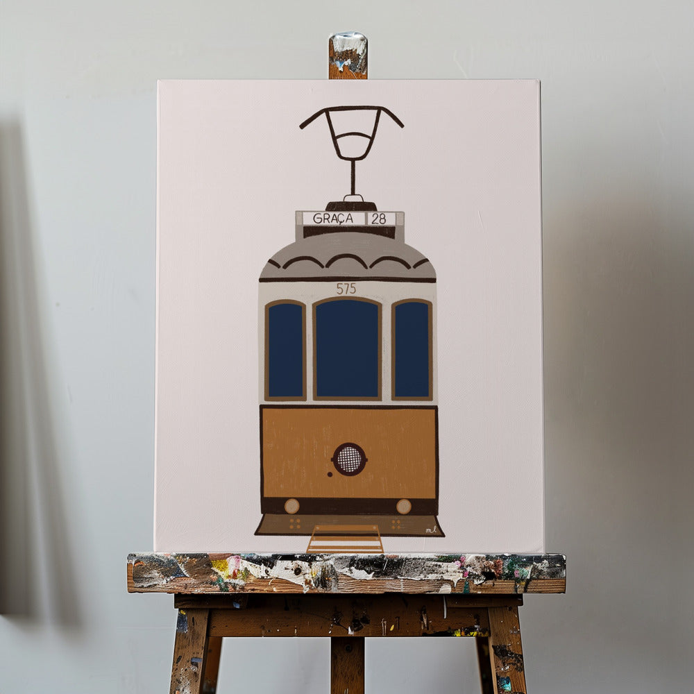 Tramwaj w Lizbonie | Wydruki na łótnie