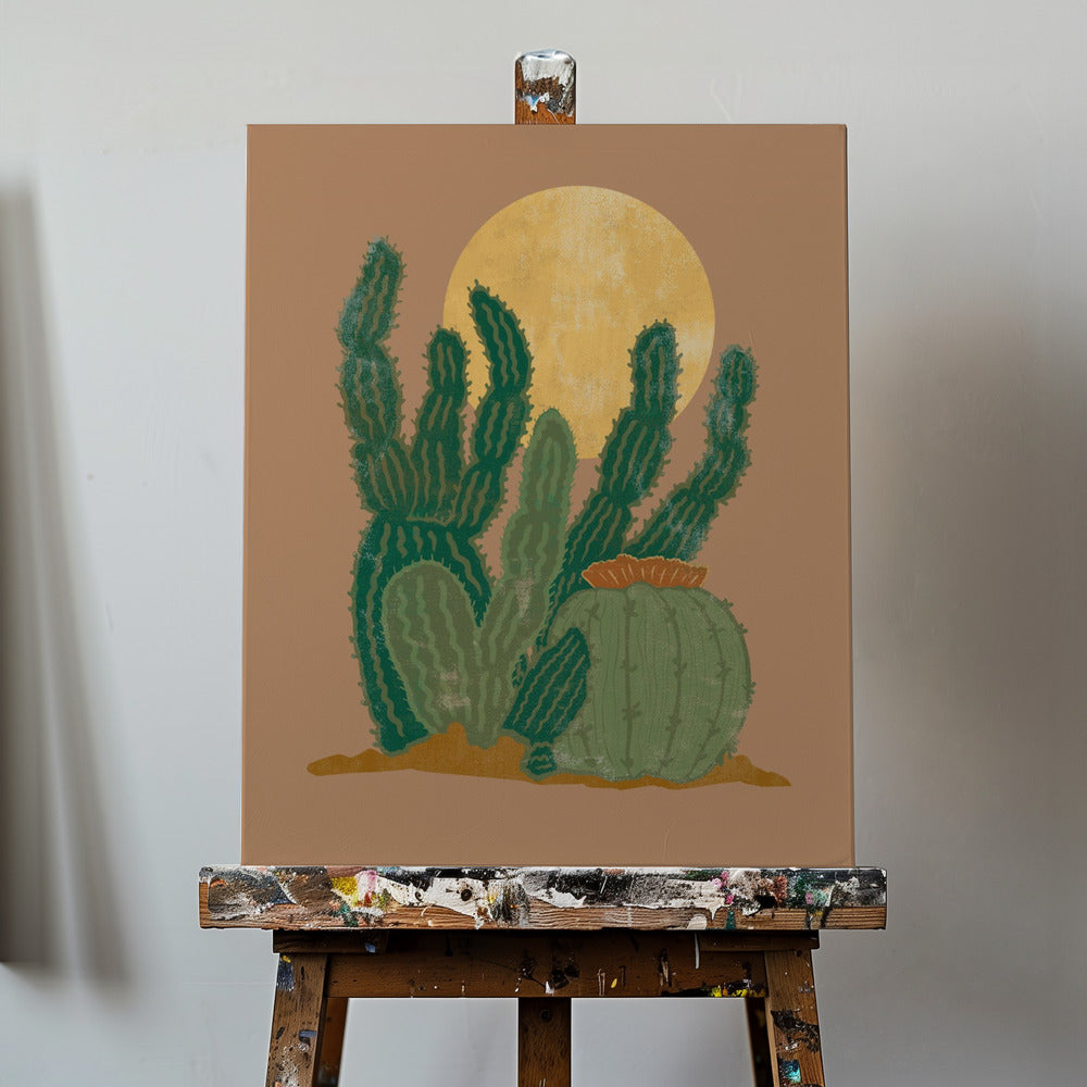 Modern Americana Cactus | Canvas