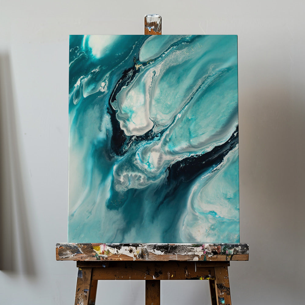 Ocean Teal Aqua Turquoise "Ocean Teal" | Canvas