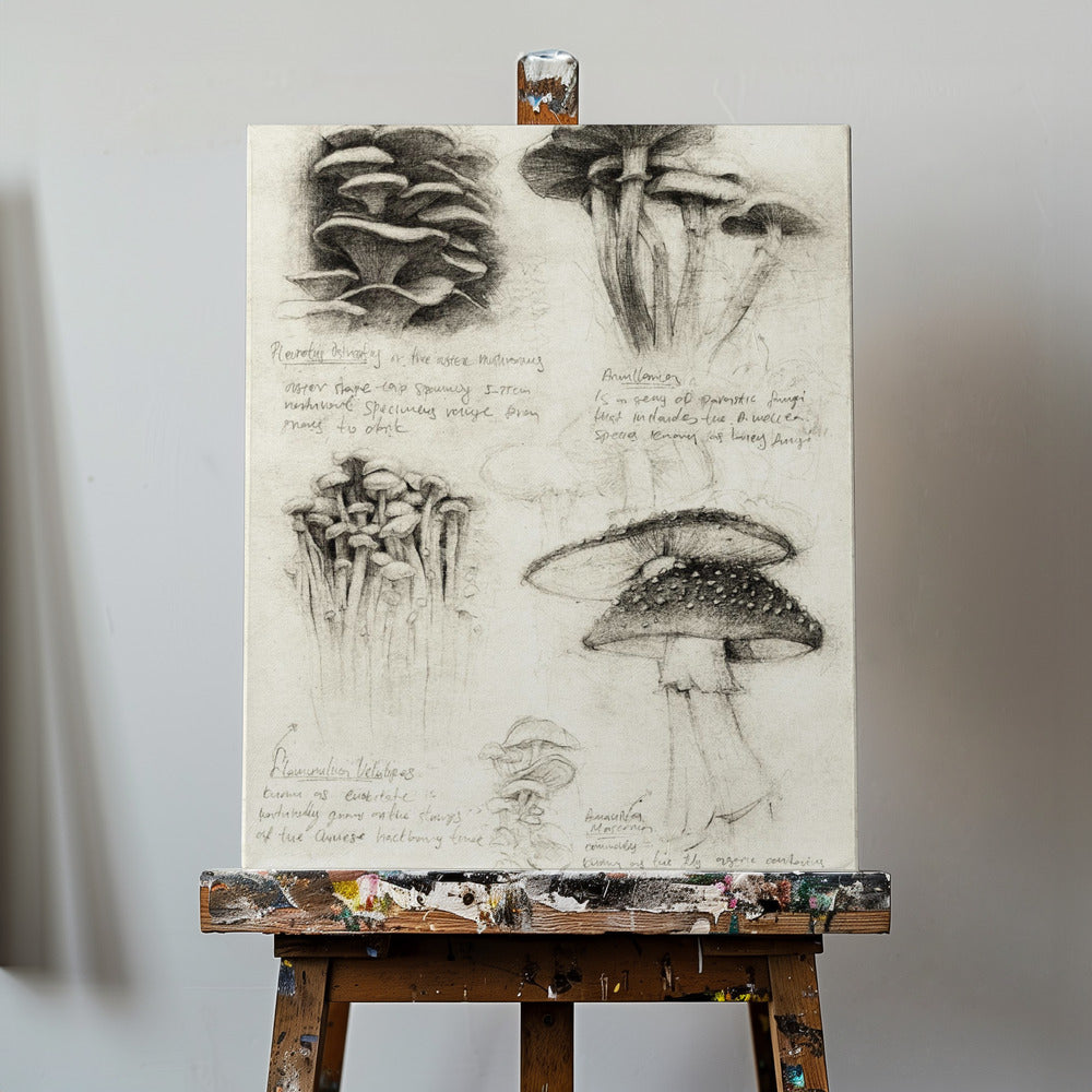 Various Botanical Mushrooms | Canvas