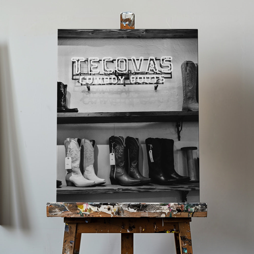 Kowbojskie buty Tecovas | Wydruki na łótnie