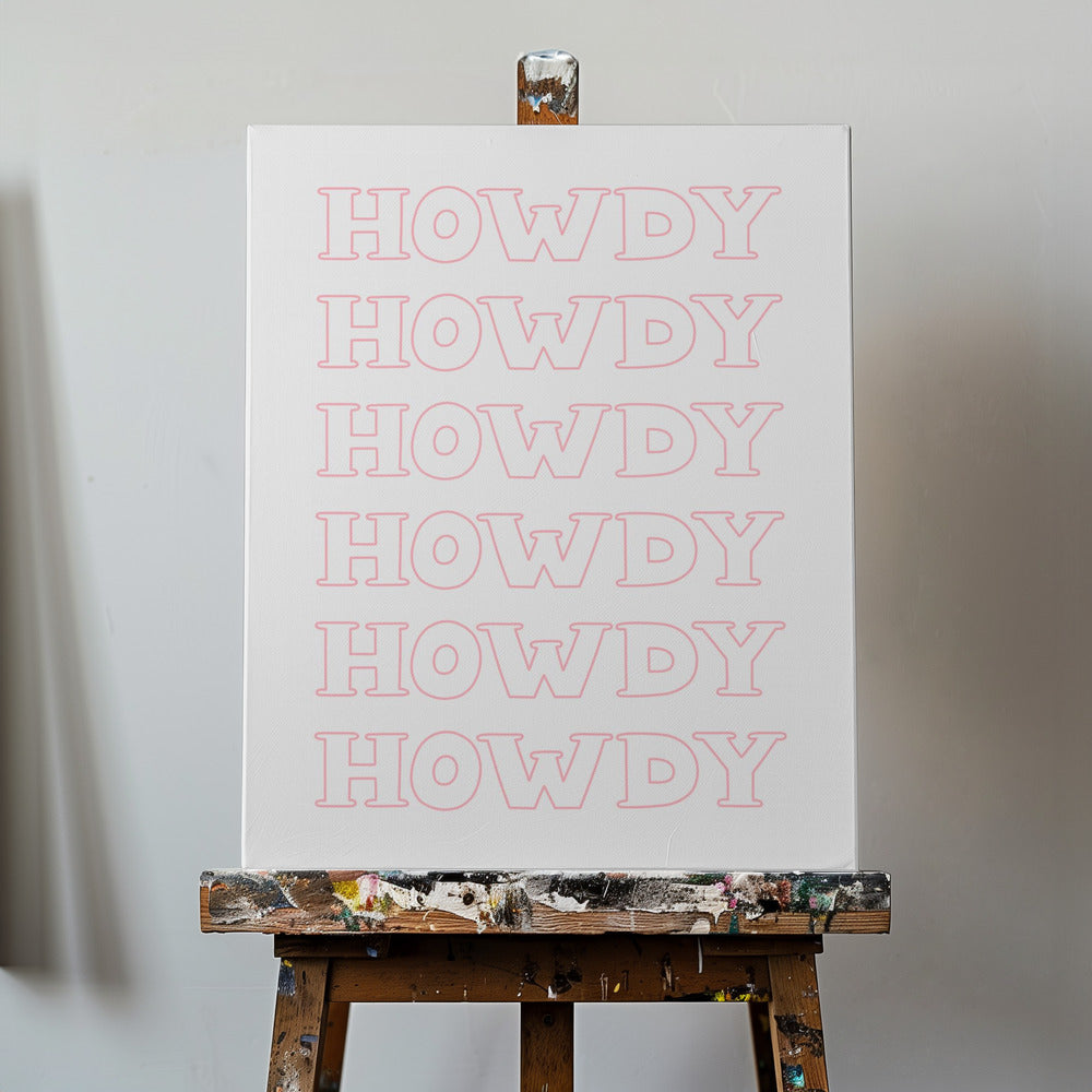 Pink Howdy | Canvas