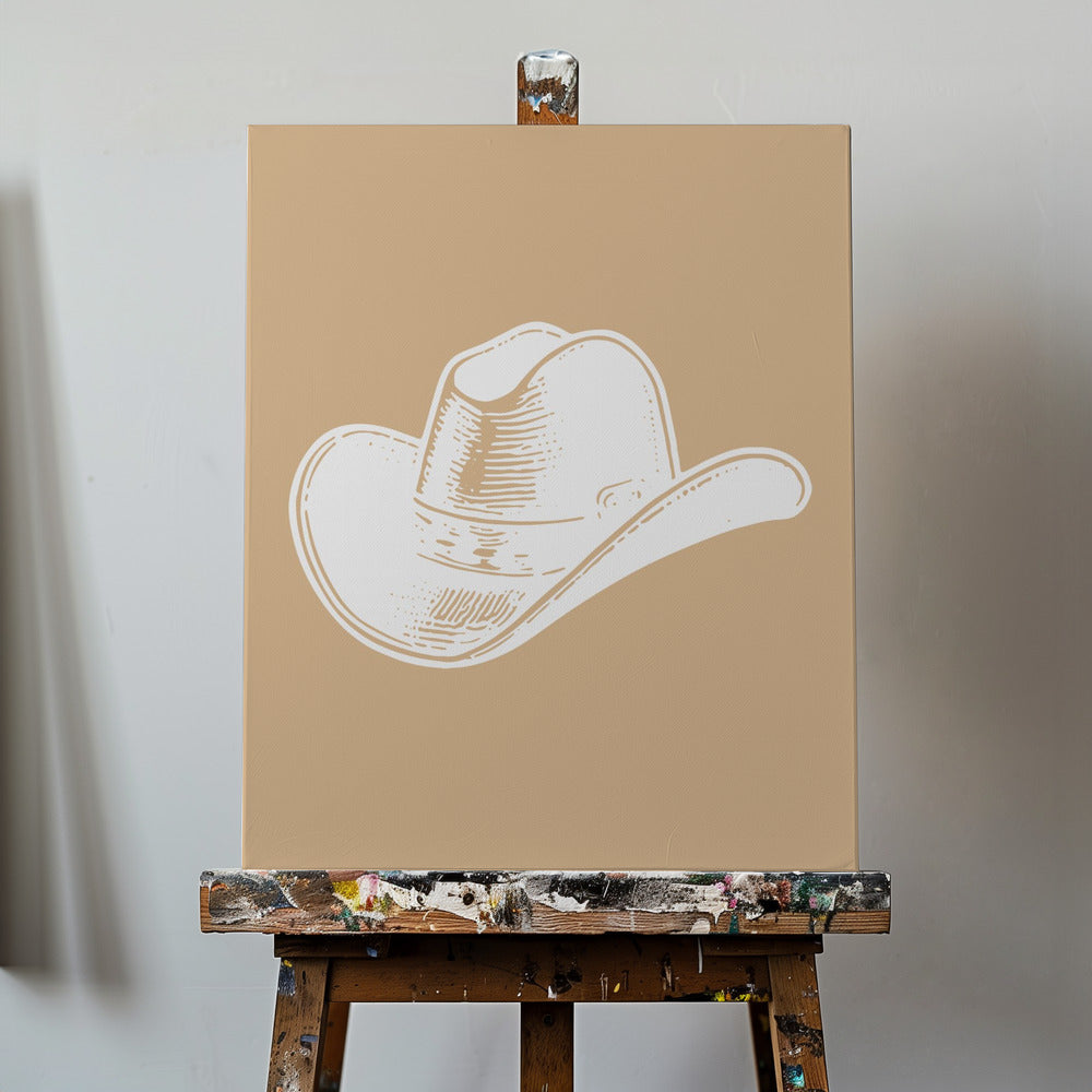 Neutral Cowboy Hat | Canvas