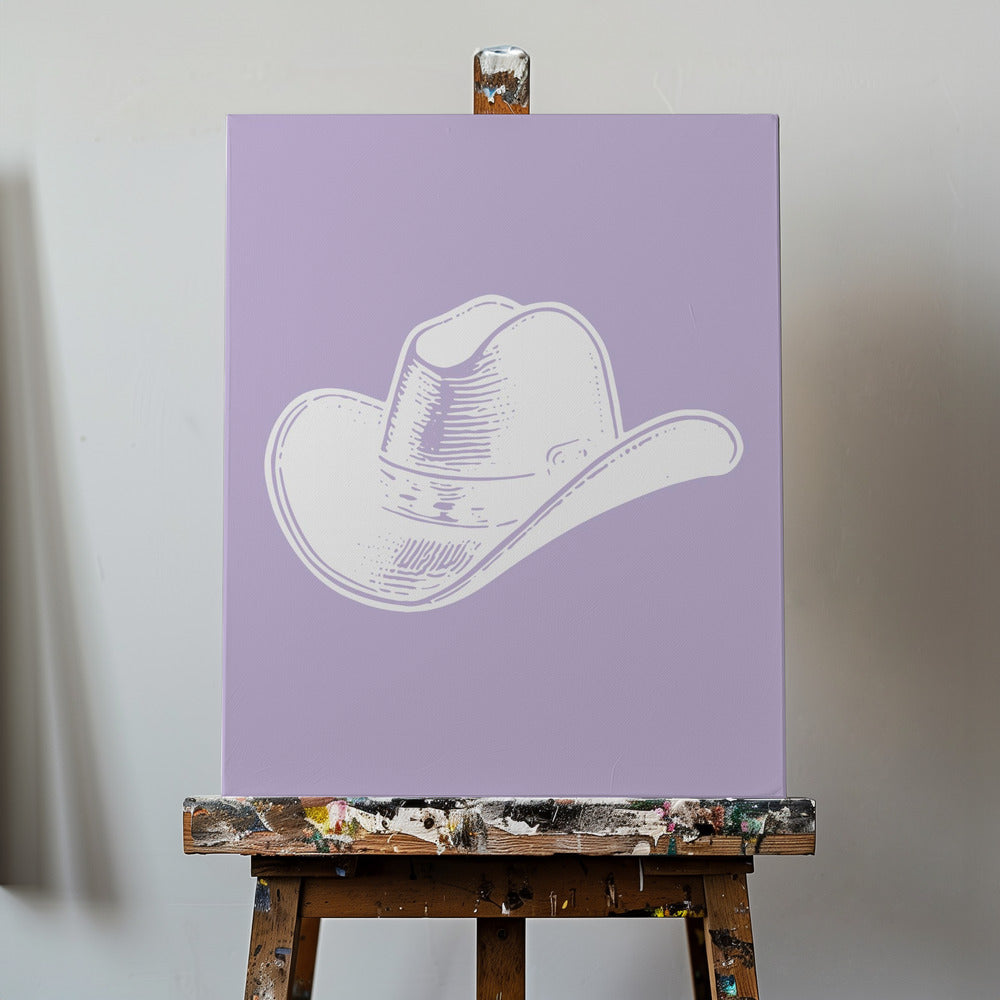 Violetti cowboy-hattu | Canvastaulut