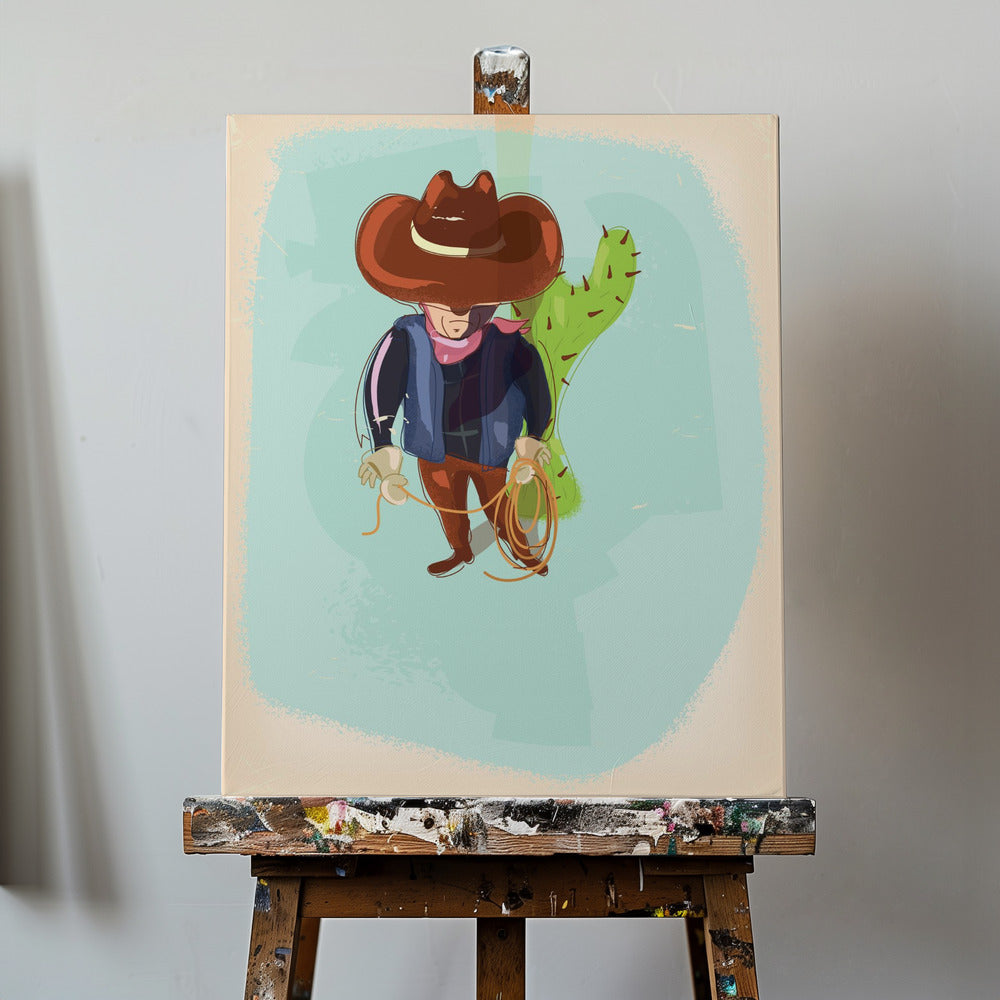 Kowboj z Teksasu | Wydruki na łótnie