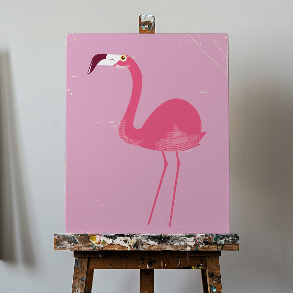 Flamingovogel | Leinwand