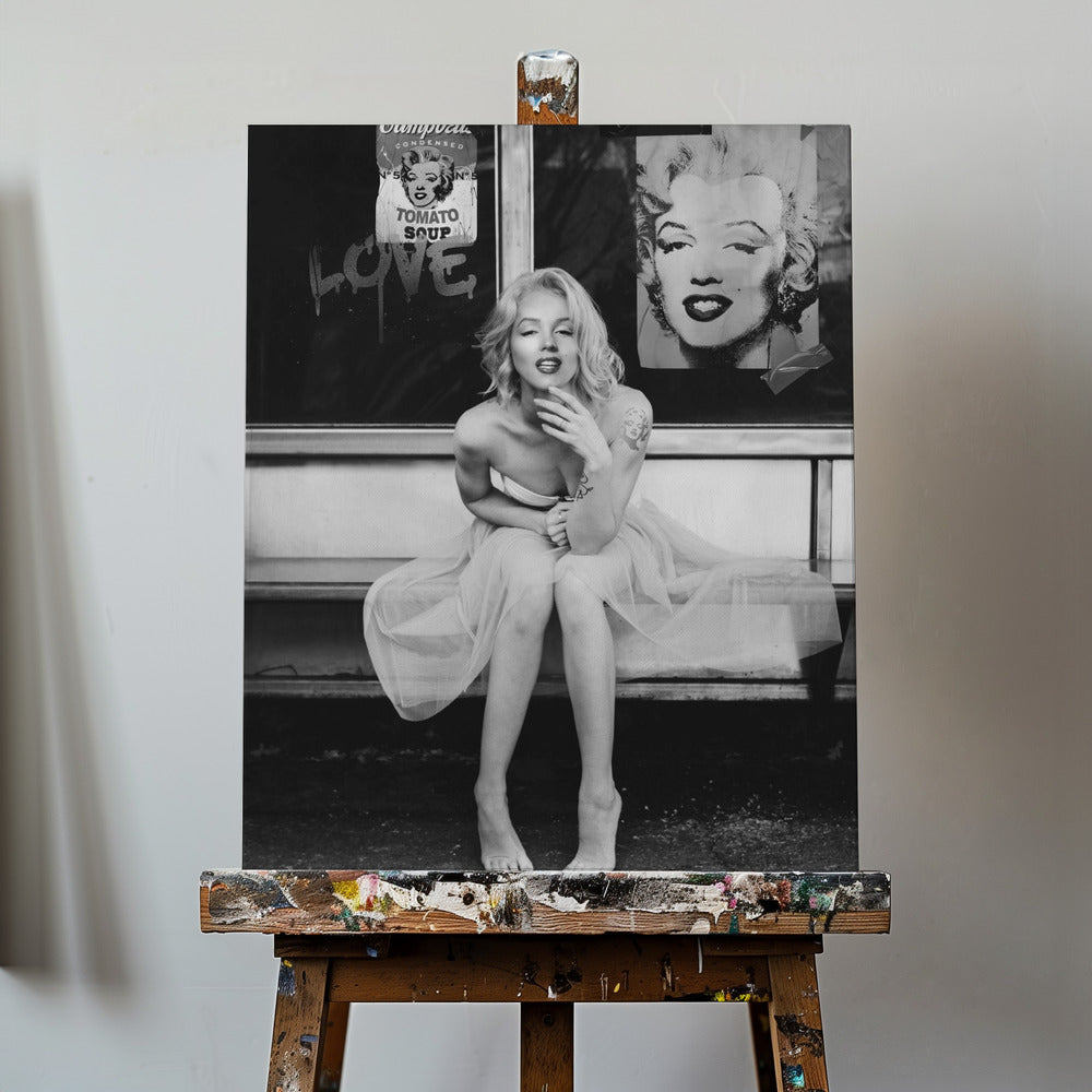 New Marilyn BW | Canvas