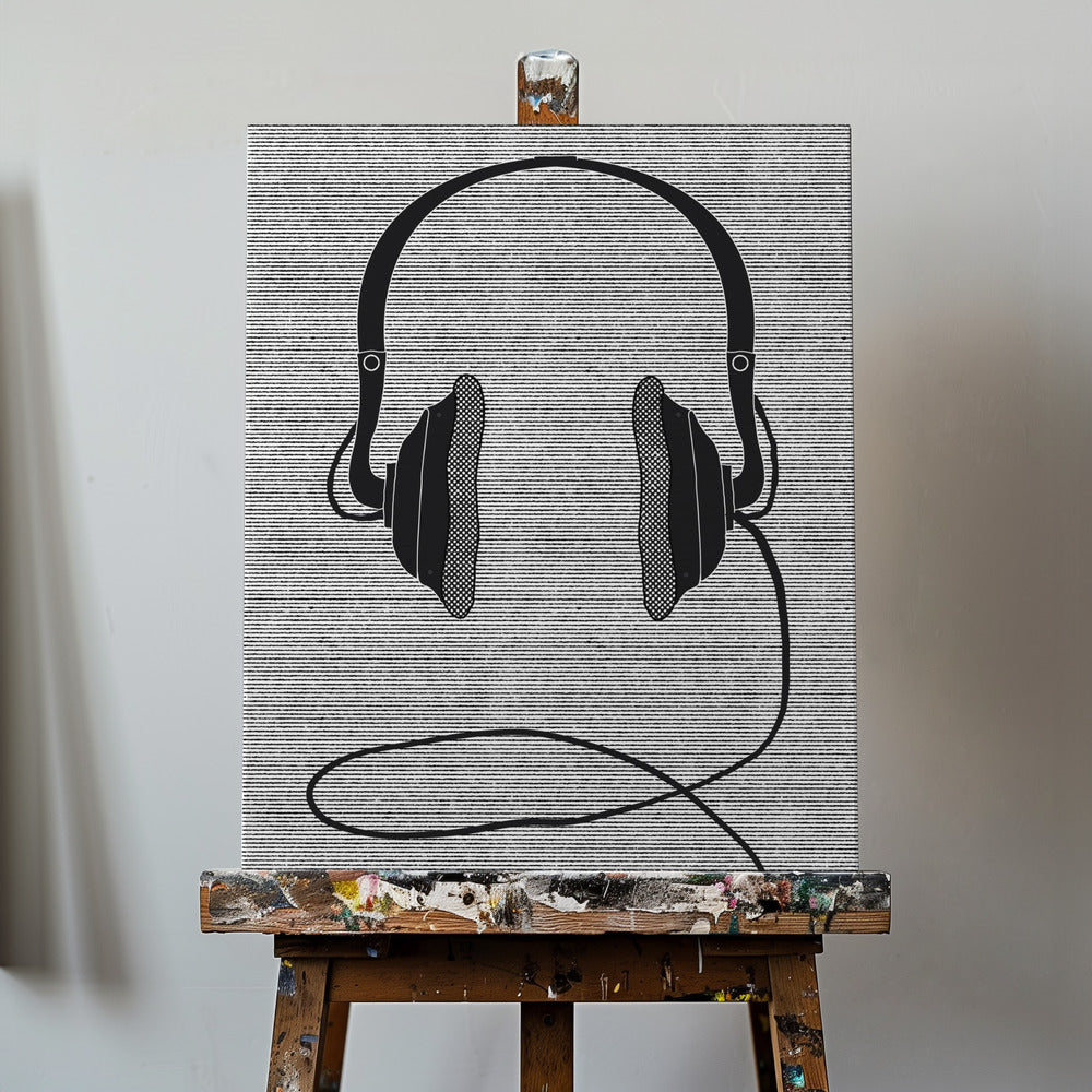Par svarta hörlurar | Canvas