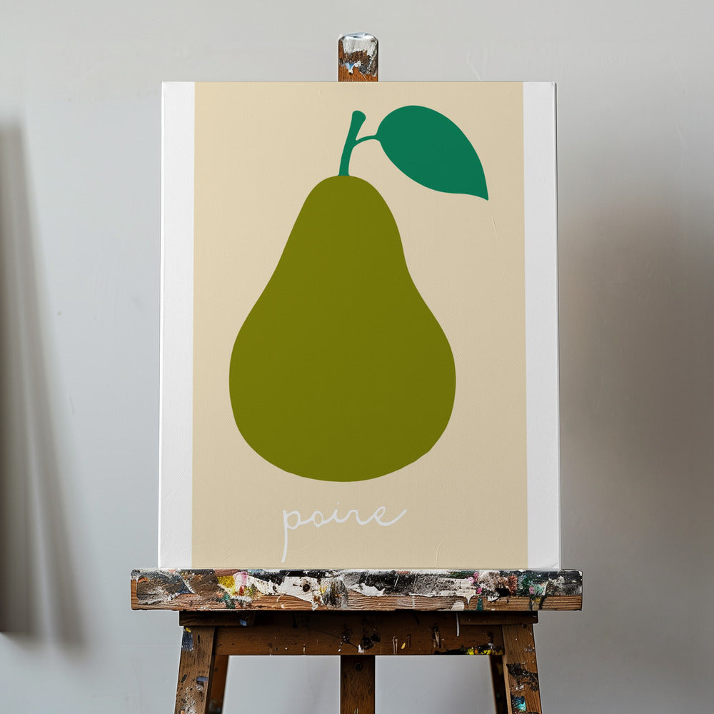 La Poire (Dunkelgrün) | Leinwand