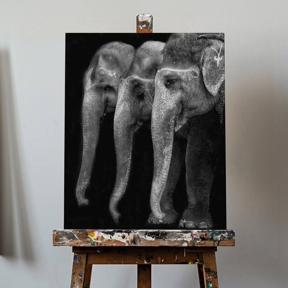 Luonnon suuri mestariteos, norsu; ainoa harmiton suuri asia ... | Canvastaulut