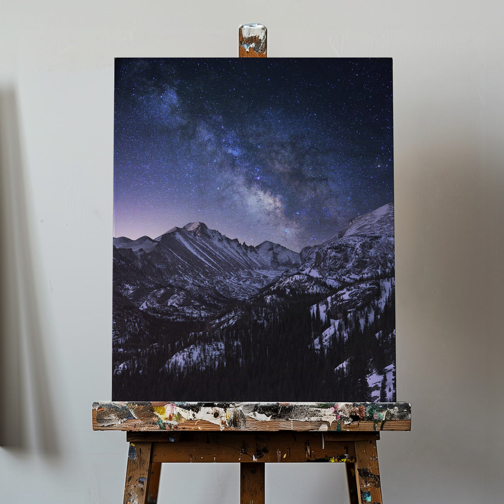 Droga Mleczna nad Longs Peak | Wydruki na łótnie
