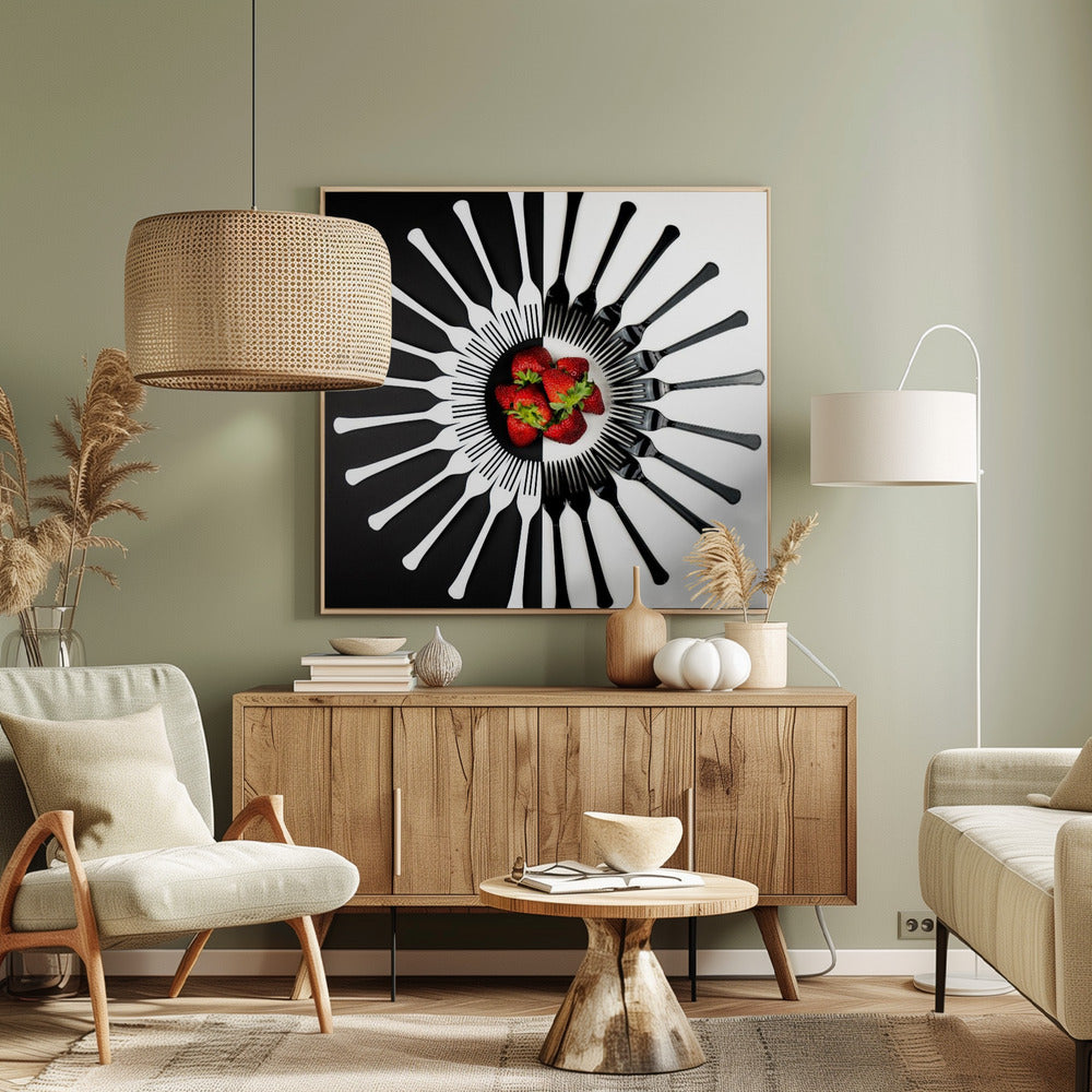 Wzory Truskawkowe | Wydruki na łótnie