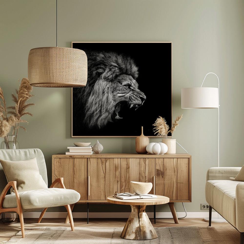 Karjuva leijona #2 | Canvastaulut